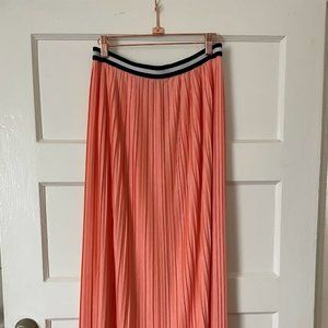 TopShop Pleated Skirt - Peachy Pink
